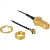 Antenni DeLOCK RP-SMA WL I-PEX M / RP-SMA F musta