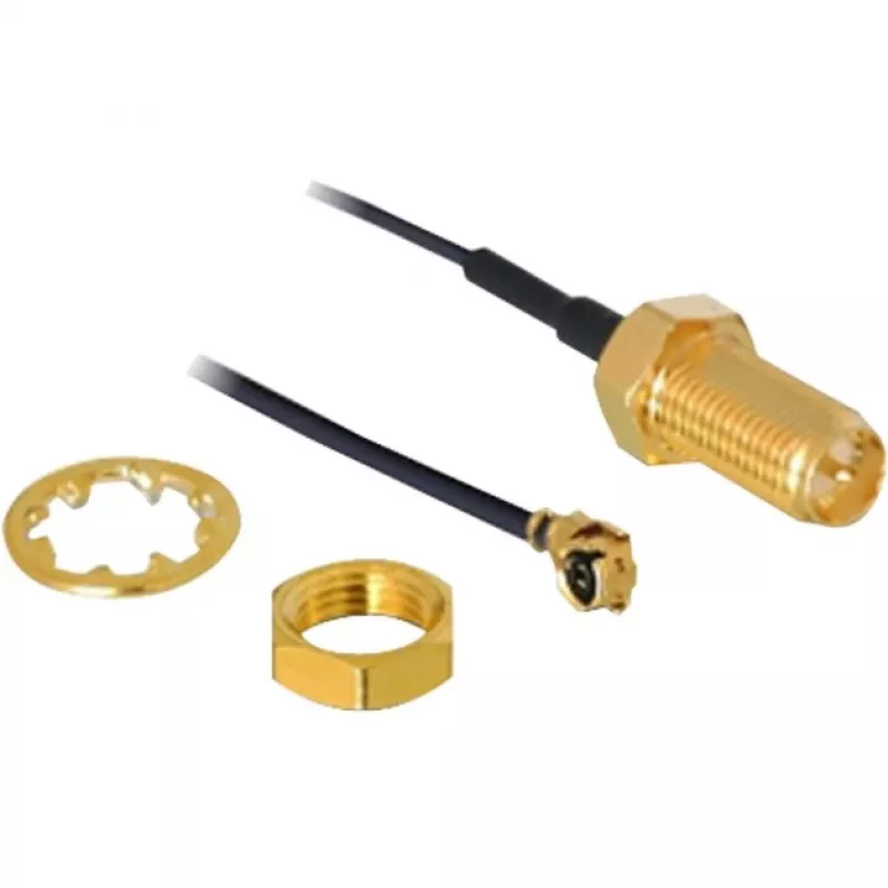 Antenni DeLOCK RP-SMA WL I-PEX M / RP-SMA F musta