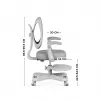 Toimistotuoli mark adler Junior 4.6 harmaa — kompakti ergonominen työtuoli