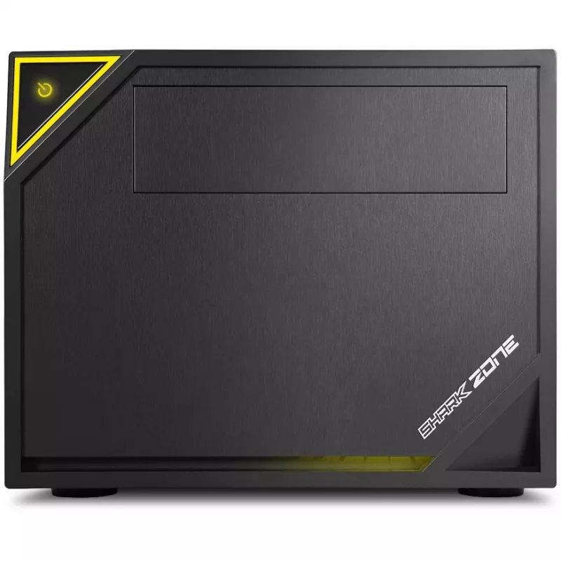PC-kotelo Sharkoon SHARK ZONE C10 Mini-ITX musta, keltainen
