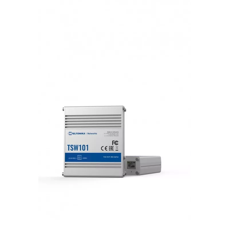 Teltonika TSW101 kytkin 5xGbE Ethernet 4xPoE+