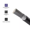 Aurinkokaapeli QOLTEC 53851 4 mm² 100 m musta