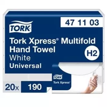 Taittopyyhepaperi Tork Xpress Multifold Universal H2 2-kerros, 23,4 x 21,3 cm (20 kpl)