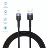 USB-Lightning-datakaapeli Tellur 1,2 m nailon punottu musta