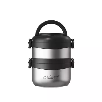 Maestro MR-1635-150 termospullo musta, teräs