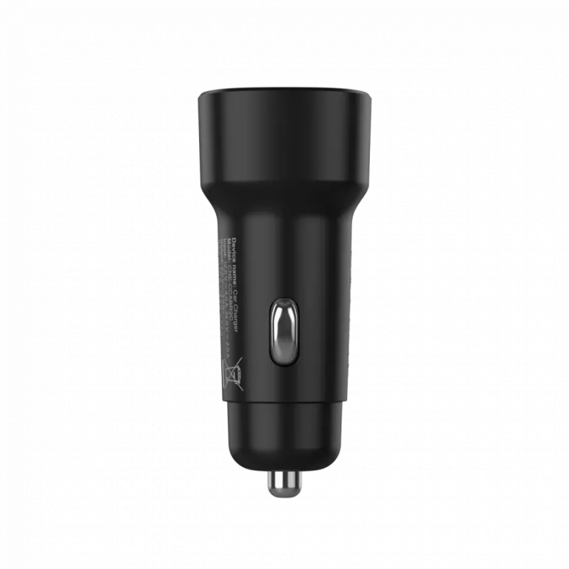 Autolaturi CANYON OnDrive 30 PD 30W USB-C musta – USB-C-virtalähde ajoneuvoihin, 30W PD