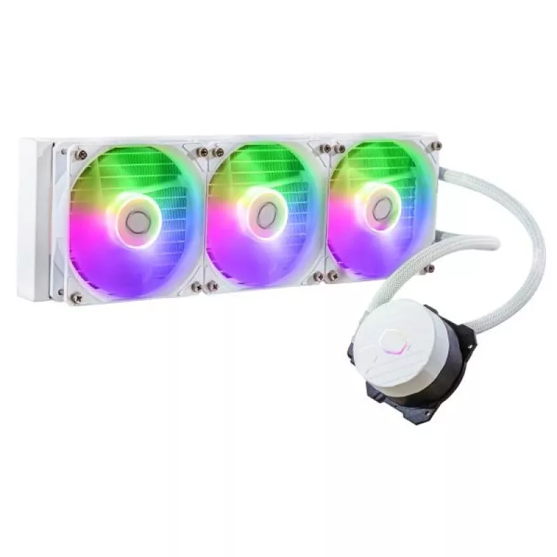 Nestemäisen jäähdytyksen sarja Cooler Master MasterLiquid 360L Core ARGB valkoinen 12 cm tuuletin
