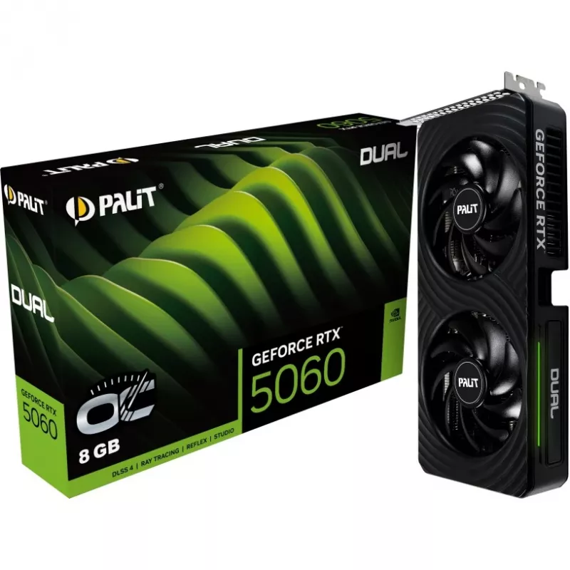 Palit GeForce RTX 5060 Dual OC 8GB GDDR7 -näytönohjain