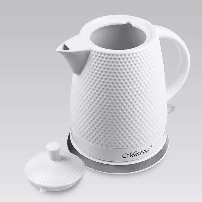 Maestro MR-069-WHITE keraaminen vedenkeitin, 1,5 L, 1500 W, valkoinen