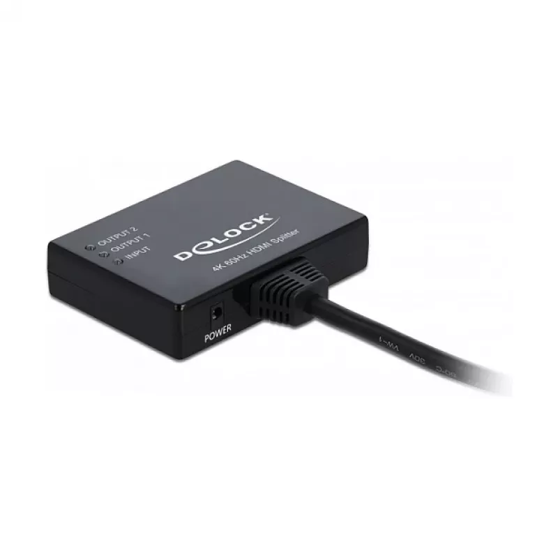 DELOCK HDMI-jakaja 1 x HDMI in > 2 x HDMI out 4K 60 Hz