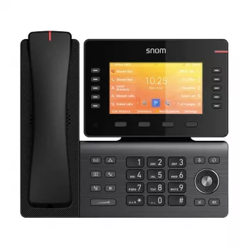 Snom D892M, IP-puhelin, musta, pöytä-/seinäasennus, Linux, TFT, 12,7 cm (5