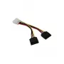 Synergy21 kaapeli SATA-virtakaapeli 4pin -> 2 x 15pin (suora) **