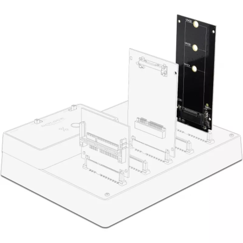 DeLOCK - liitäntäsovitin - M.2 - M.2-kortti - SATA 6Gb/s (64099)
