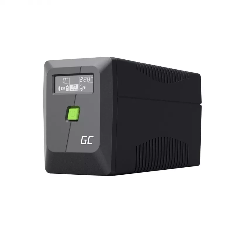 Green Cell USV (keskeytymätön virransyöttö) Line-Interactive 0,85 kVA 480 W 2 AC-lähtöä