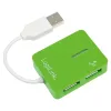 USB-keskitin LOGILINK UA0138 — 4-porttinen USB 2.0 -keskitin, vihreä, jopa 480 Mbit/s