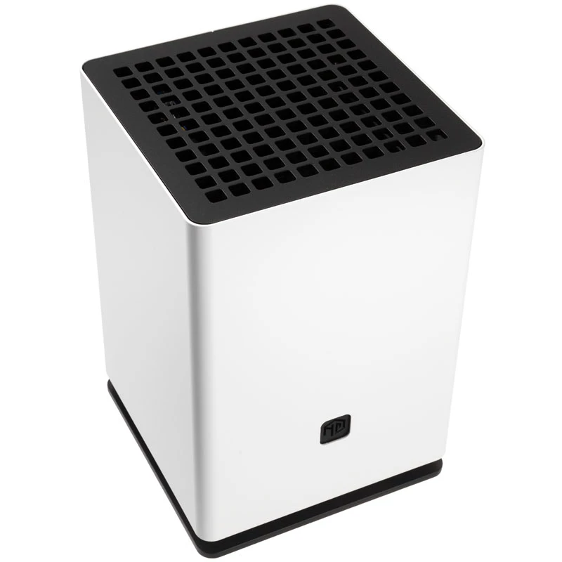HGC Osmi 3.1 alumiininen Mini-ITX-kotelo - valkoinen