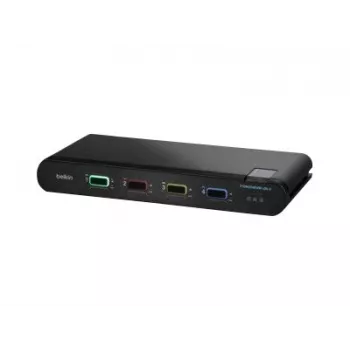Belkin 4P Sngl Head DP/HDMI to DP/HDMI Video Secure DT KVM -kytkin PP4.0 (F1DN104KVM-UN-4)