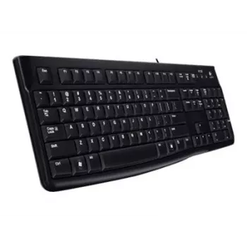 Työpöytä MK120, johdollinen, USB, QWERTZ, musta, hiiri mukana