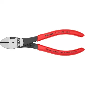 Sivuleikkurit Knipex 74 01 160, kromi-vanadiiniteräs, muovikahva