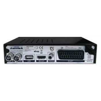 Digiboksi ESPERANZA EV106R kaapeliviritin DVB-T2 / DVB-C HEVC H.265, HDMI, USB, PVR, Dolby Digital, 174–790 MHz, musta