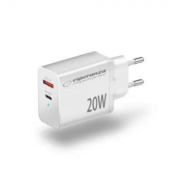 Esperanza EZC105W verkkolaturi 20W valkoinen