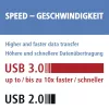 Hama 123900 USB 3.0 -muistikortinlukija SD/microSD, alumiini, musta/hopea