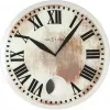 NeXtime kello 8162 Romana, Ø43 cm, seinäkello, valkoinen