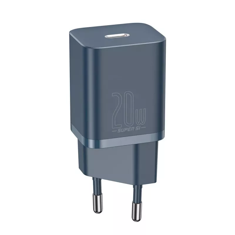 Baseus Super Si -pikalaturi USB-C–Lightning-kaapelilla 20W sininen
