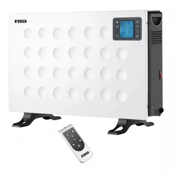 Konvektorisähkölämmitin NOVEEN CH8000 — 2000 W, 3 tehotasoa, ajastin, kaukosäädin, valkoinen