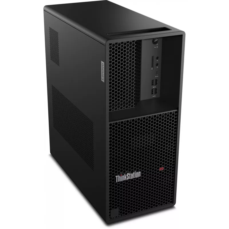 Lenovo ThinkStation P3 Tower Gen 2 Intel Core Ultra 9 285K 64 GB 1 TB SSD Windows 11 Pro työasema musta