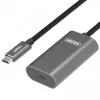USB-kaapeli UNITEK U305A 5m USB 3.2 Gen 1 USB C harmaa