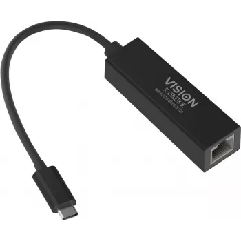 Verkkokortti Vision TC-USBCETH/BL