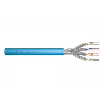 DIGITUS DK-1641-A-VH-1 Cat. 6A S/FTP asennuskaapeli, AWG 23/1 johdin, LSZH, Eca, 100 m, sininen (RAL 5012)
