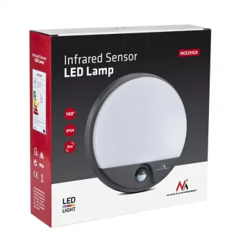 LED 15W lamppu infrapunaliiketunnistimella MACLEAN MCE291 GR