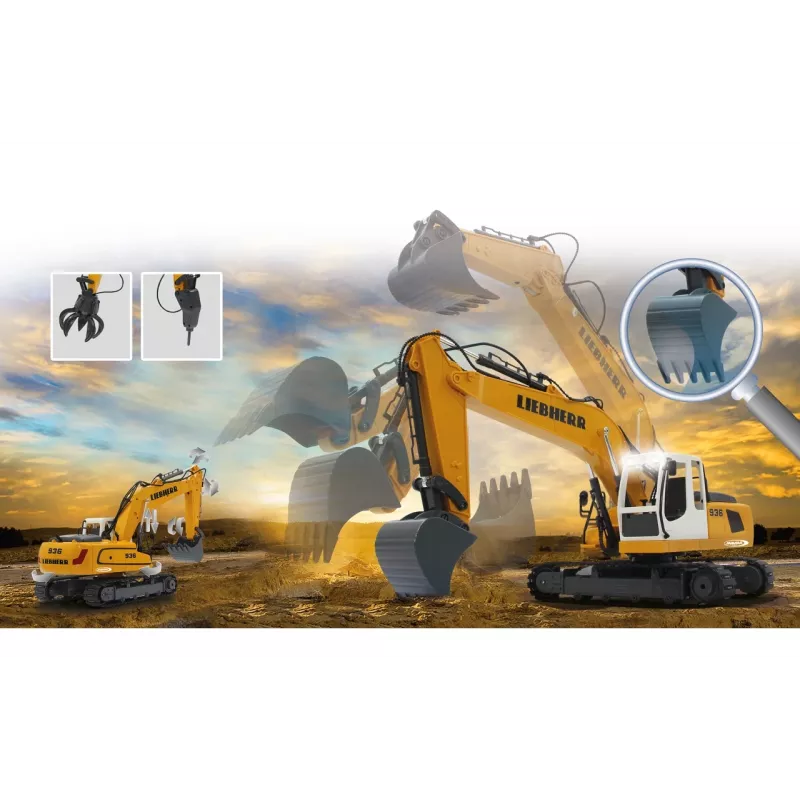 JAMARA Liebherr R936, kaivinkone, 1:20, 8 vuotta, 1,22 kg