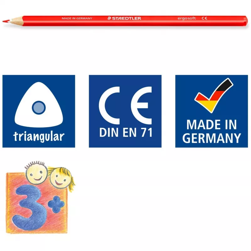 Värikynät Staedtler Ergosoft 157 monivärinen 36 kpl