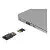 DeLOCK USB 2.0 -kortinlukija musta Micro SD MicroSDHC MicroSDXC 480 Mbit/s