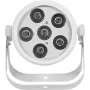 LED-PAR-valonheitin EUROLITE Silent Par 6 QCL Floor RGBW 6x4W — kompakti lattia-PAR RGBW-LEDeillä