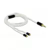 Audiokaapeli DeLOCK 85845 1,2 m 3,5 mm 2x MMCX valkoinen