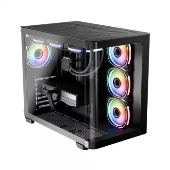 Tietokonekotelo LC-Power LC-8001B-ON Midi Tower musta
