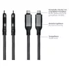 Good Connections Ethernet-kaapeli USB-C RJ45, antrasiitti, 1,5 m