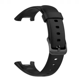 Silikoniranneke FIXED Xiaomi Mi Smart Band 7 Pro -rannekkeeseen – musta, säädettävä, vedenkestävä
