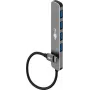 Goobay 79157 - USB-C 3.2 -keskitin 4 porttia 5 Gbit/s 4x USB-A 3.2 - digitaalinen/data (79157)