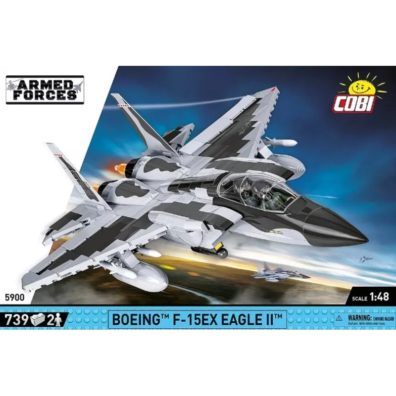 Cobi rakennuspalat Boeing F-15EX Eagle II mallisarja COIB-5900, keräiltävä mittakaavasarja