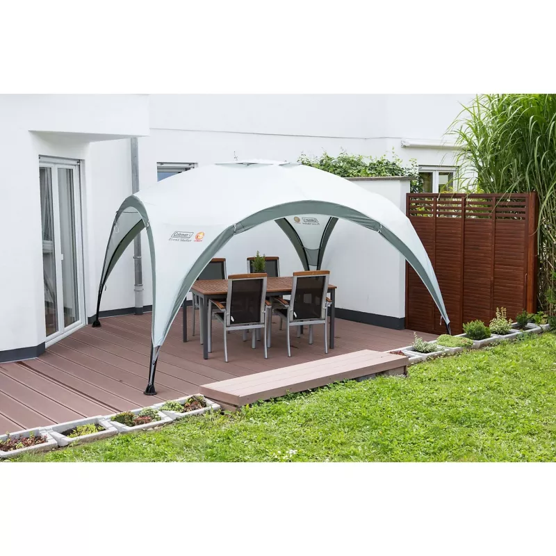 Paviljonki Event Shelter, 3,65 x 3,65 m (vaaleanharmaa/harmaa)