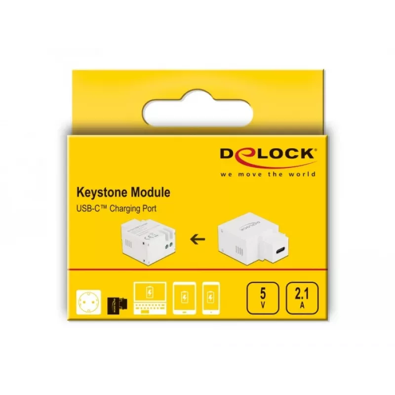 Keystone-moduuli USB-C-latausliitäntä DeLOCK 87792