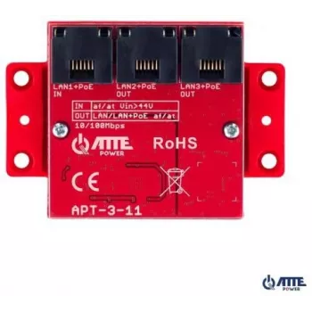 ATTE APT-3-11 3-porttinen PoE-kytkin 10/100Mbps, jatko