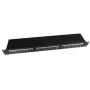 Gembird Cablexpert 1U rack-asennettava patch-paneeli Cat5e musta