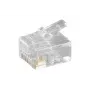 Microconnect KON502-10R kaapeliliitin RJ-12 6P6C läpinäkyvä