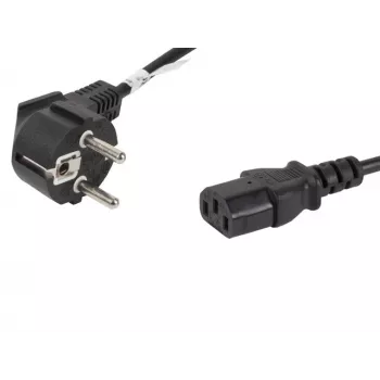 Lanberg CA-C13C-10CC-0018-BK virtakaapeli musta 1,8 m C13-liitin CEE7/7 (CA-C13C-10CC-0018-BK)